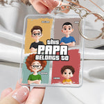 This Papa Belongs To - Personalized Acrylic Keychain