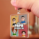 This Papa Belongs To - Personalized Acrylic Keychain