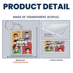 This Papa Belongs To - Personalized Acrylic Keychain
