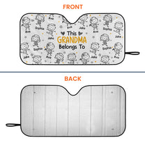 This Papa Belongs To - Personalized Car Sun Shade