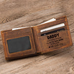This Wallet Belongs To The Best Daddy, Papa - Personalized Leather Wallet