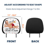 This *ss And Seat Belong To - Personalized Photo Car Headrest Covers