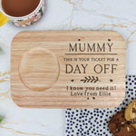 This Is Your Ticket - Custom Engraved Wooden Tea & Biscuit Board