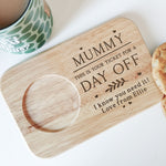 This Is Your Ticket - Custom Engraved Wooden Tea & Biscuit Board