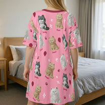 This-Cat-Mom-Belongs-To-Personalized-Sleep--Tee 2