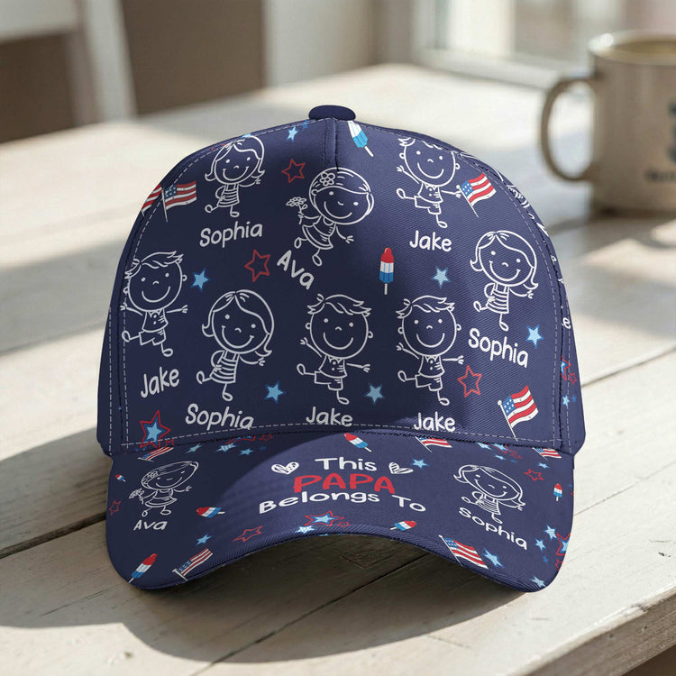 This-Daddy-Belongs-To-Independence-Doodle-Style-Personalized-Cap-1