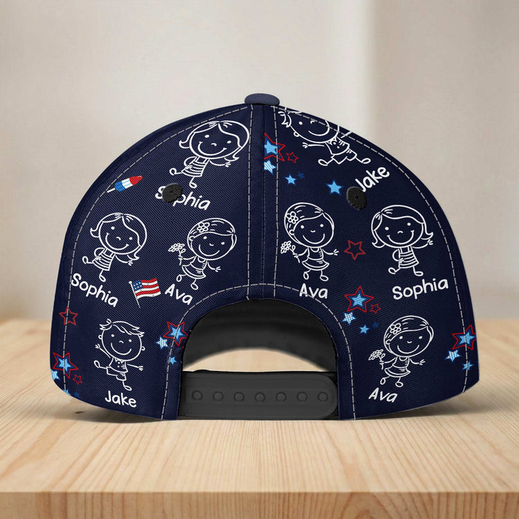 This-Daddy-Belongs-To-Independence-Doodle-Style-Personalized-Cap-3