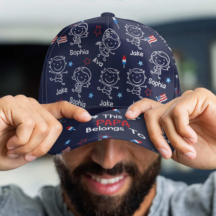 This-Daddy-Belongs-To-Independence-Doodle-Style-Personalized-Cap-4