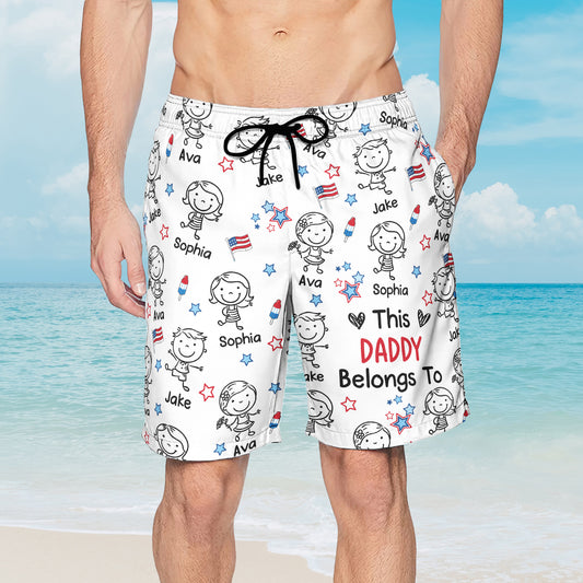 This-Daddy-Belongs-To-Independence-Doodle-Style-Personalized-Shorts-3