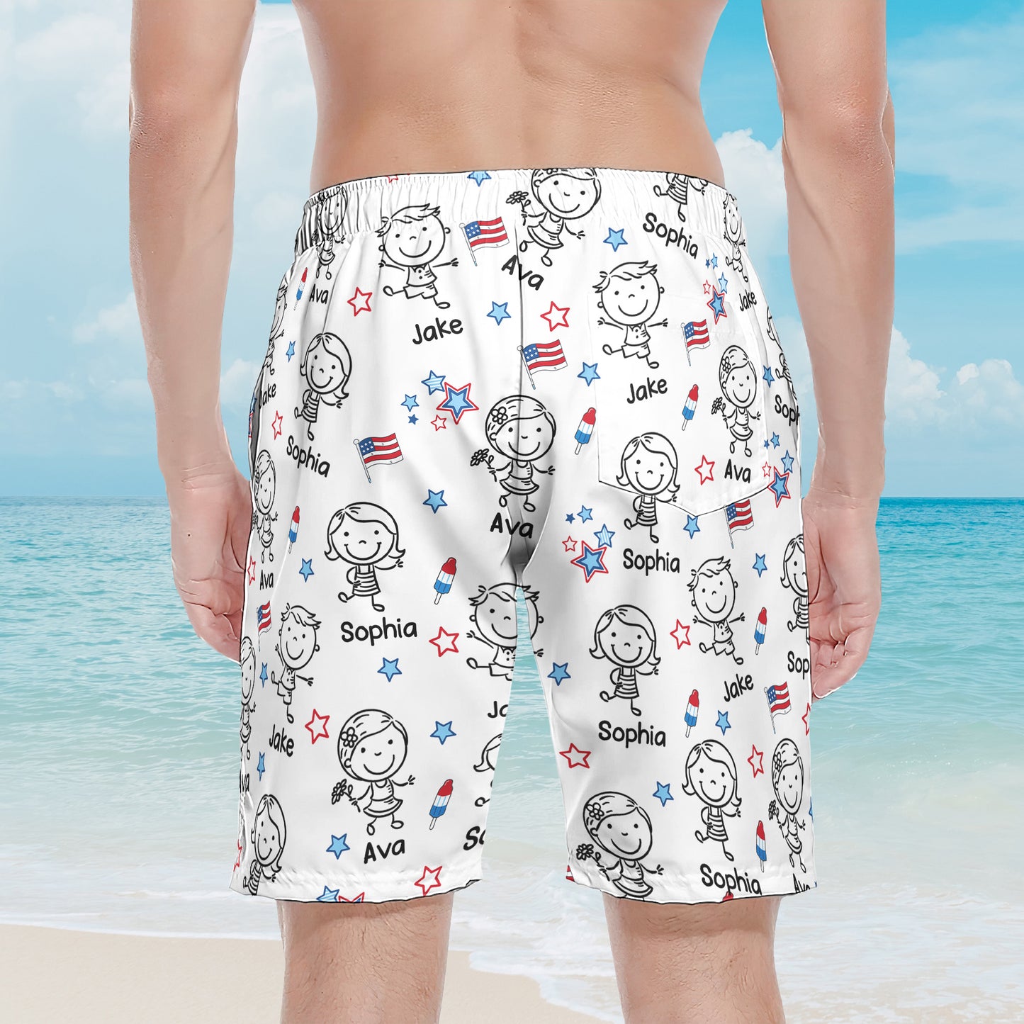 This-Daddy-Belongs-To-Independence-Doodle-Style-Personalized-Shorts-4