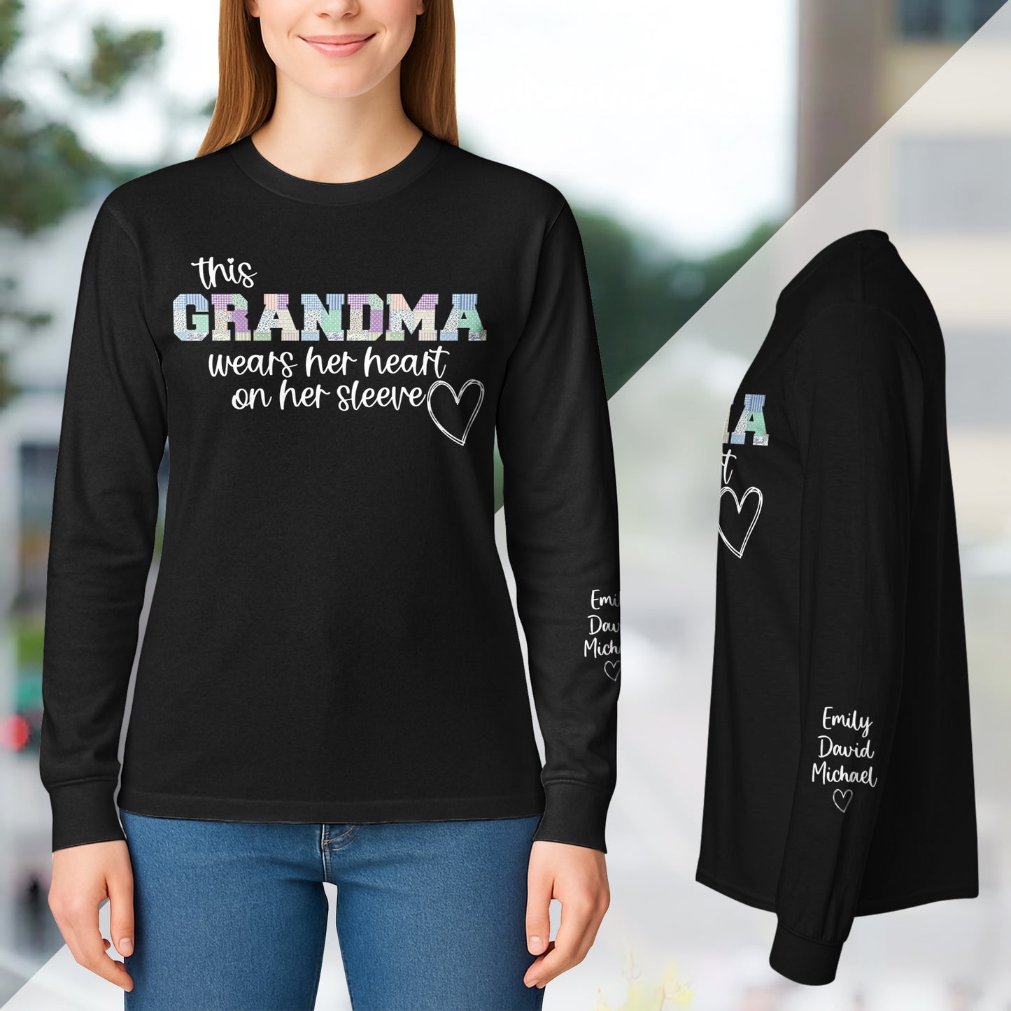This-Grandma-Wears-Her-Heart-On-Her-Sleeve-Patchwork-Custom-Shirt-7