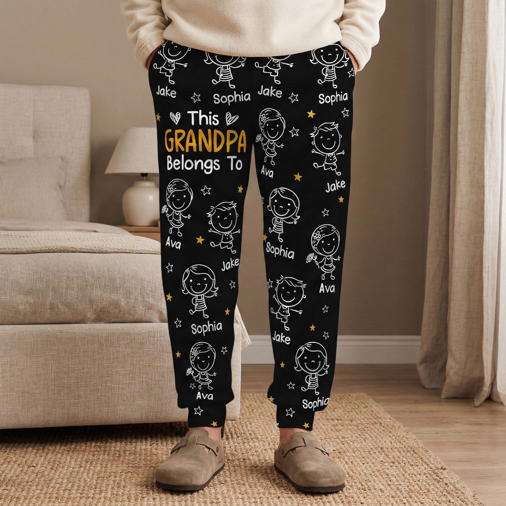 This-Grandpa-Belongs-To-Doodle-Personalized-Sweatpants,-Lounge-Pants-With-Pockets-1