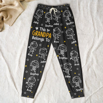 This-Grandpa-Belongs-To-Doodle-Personalized-Sweatpants,-Lounge-Pants-With-Pockets-2