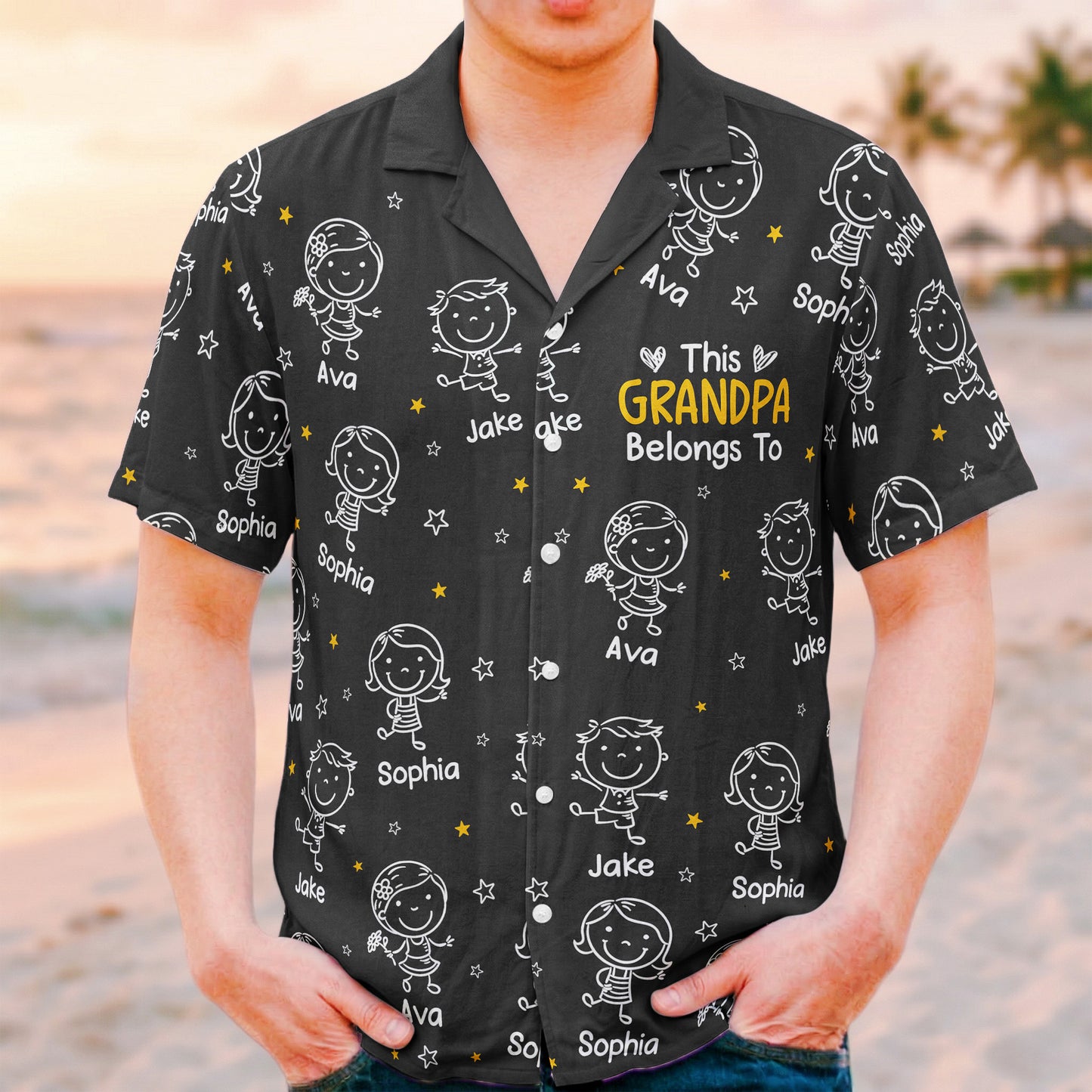 This-Grandpa-Belongs-To-Doodle-Style-Personalized-Hawaiian-Shirt-2