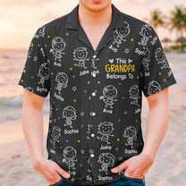 This-Grandpa-Belongs-To-Doodle-Style-Personalized-Hawaiian-Shirt-2
