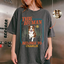 This-Human-Belongs-To-Custom-Pet-Portrait-Watercolor-Personalized-Shirt-2