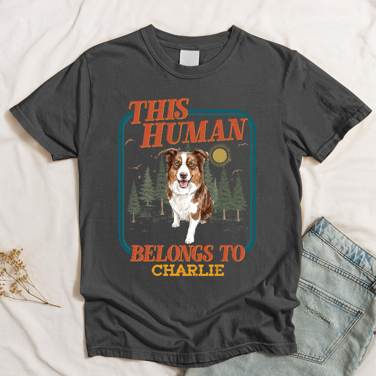 This-Human-Belongs-To-Custom-Pet-Portrait-Watercolor-Personalized-Shirt-4