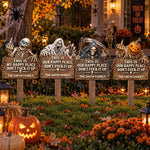 This Is My Happy Place Don't Fck It Up - Halloween Funny Decors - Personalized Garden Stake