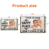 This-Is-Our-Happy-Place-Custom-Couple-Photo-Cartoon-Art-Personalized-Metal-Sign-4