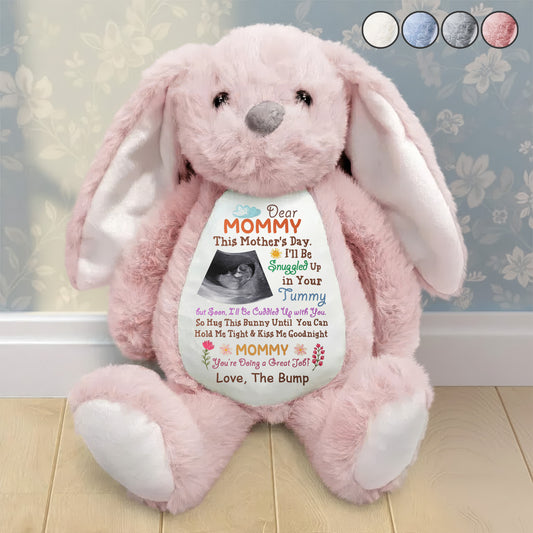 This-Mother'S-Day-I'Ll-Be-Snuggled-Up-In-Your-Tummy--Personalized-Bunny-Plush-1