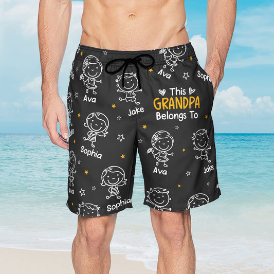 This-Papa-Belongs-To-Doodle-Style-Personalized-Shorts-1