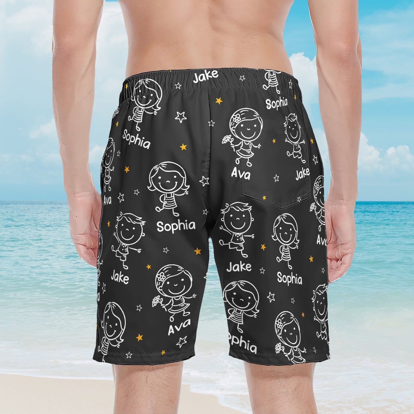 This-Papa-Belongs-To-Doodle-Style-Personalized-Shorts-2