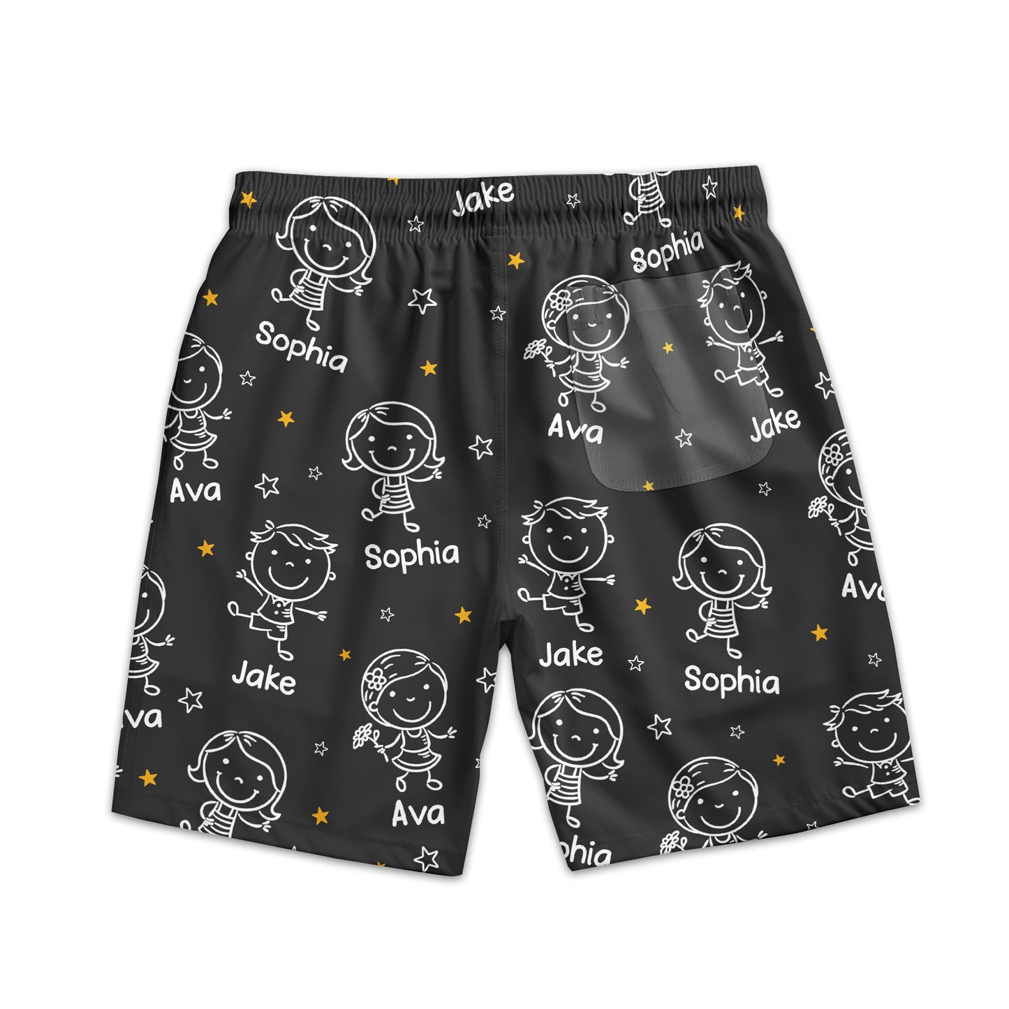This-Papa-Belongs-To-Doodle-Style-Personalized-Shorts-4
