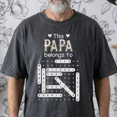 This Papa Belongs To - Personalized Shirt