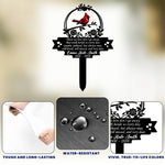 Those We Love Don't Go Away Grave Marker Remembrance Gift - Personalized Garden Stake