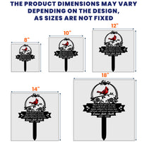 Those We Love Don't Go Away Grave Marker Remembrance Gift - Personalized Garden Stake