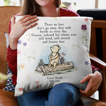 Those We Love Don't Go Away Remembrance Gift - Personalized Pillow