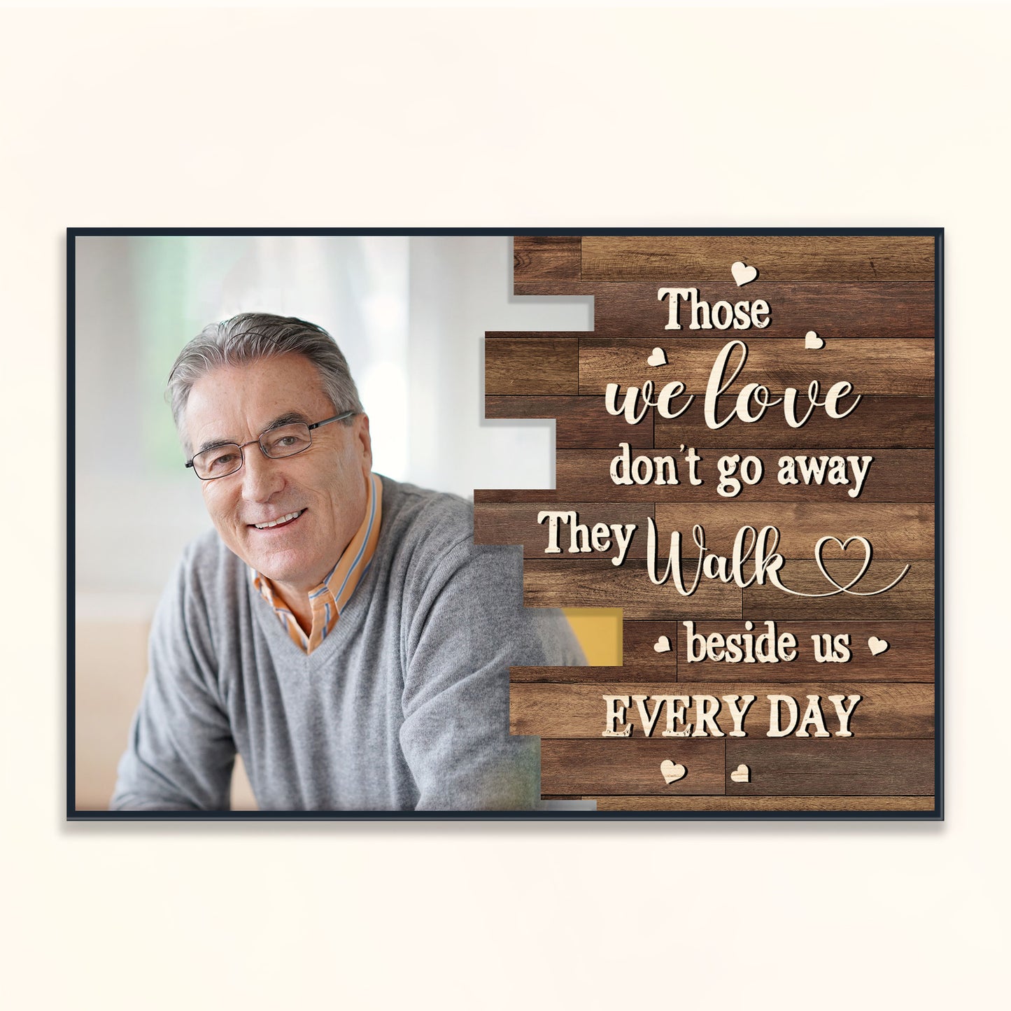 Those We Love Don't Go Away - Personalized Photo Poster