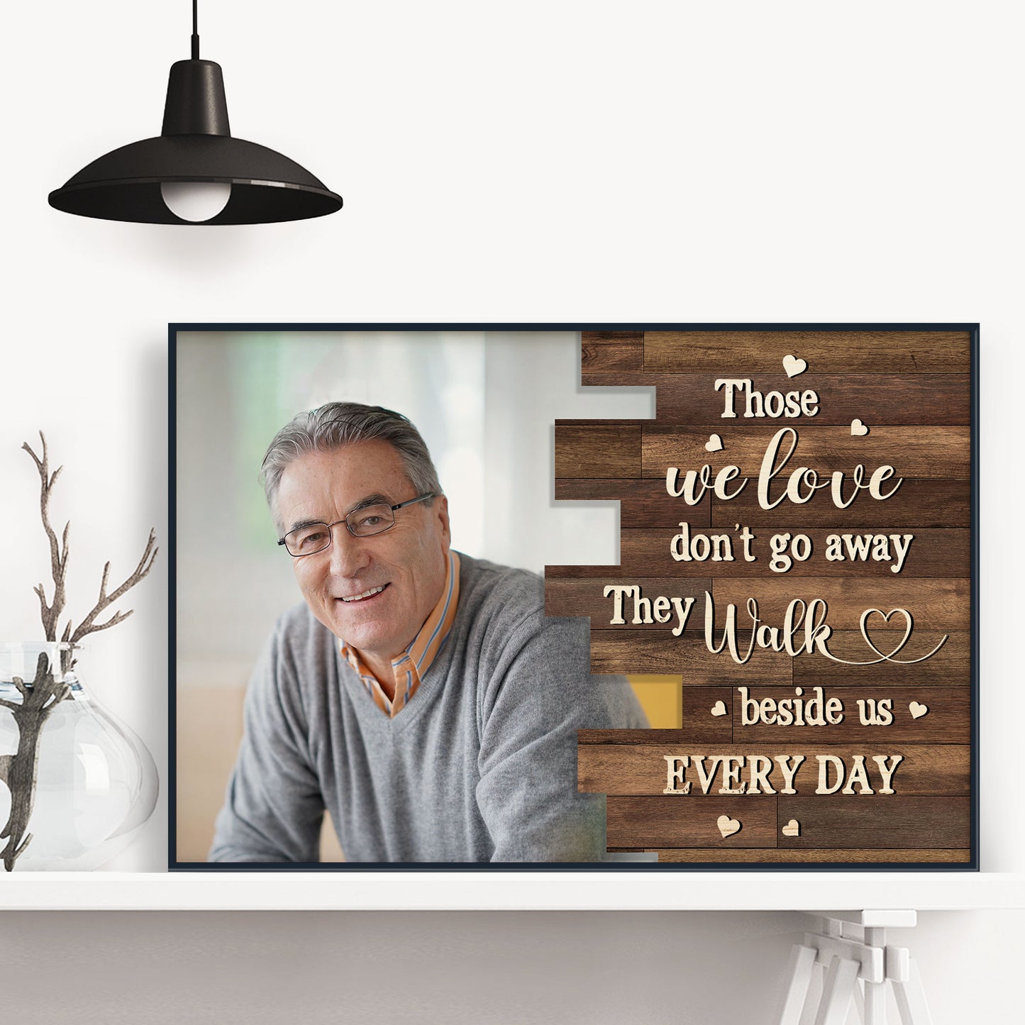 Those We Love Don't Go Away - Personalized Photo Poster