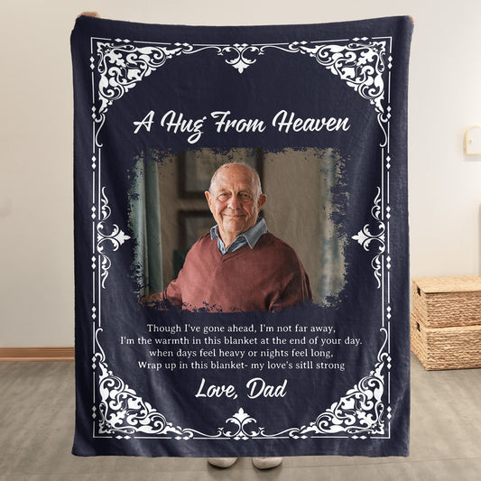 Though I've Gone Ahead, I'm Not Far Away - Personalized Photo Blanket