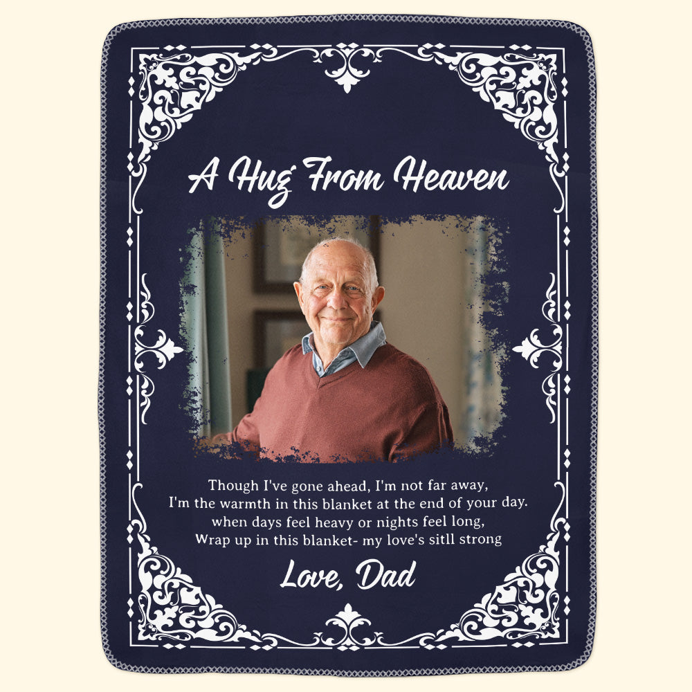 Though I've Gone Ahead, I'm Not Far Away - Personalized Photo Blanket