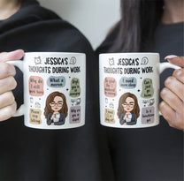 Thoughts During Work - Personalized Mug