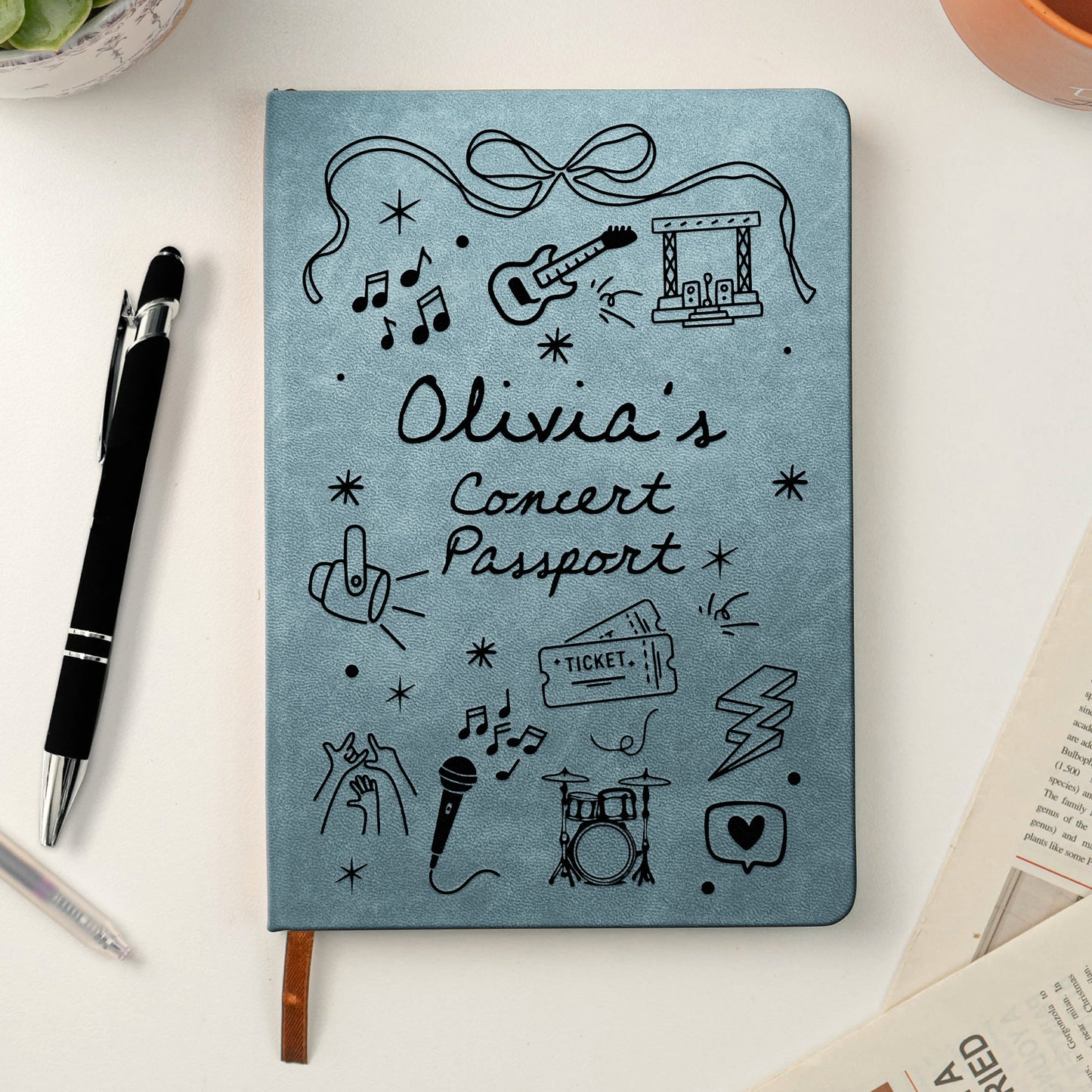 Ticket-Keepsake-Concert-Souvenir-Journal-For-Music-Lovers,-Daughter,-Friends-Personalized-Leather-Journalm-2