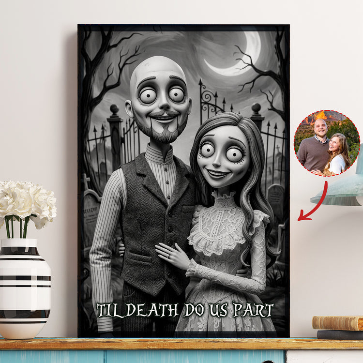 Til-Death-Do-Us-Part-Gothic-Portrait-Spooky-Halloween-Personalized-Poster-1