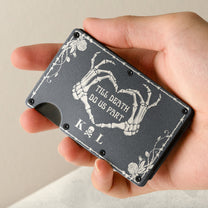 Till Death Do Us Part - Personalized Metal Card Holder