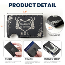 Till Death Do Us Part - Personalized Metal Card Holder