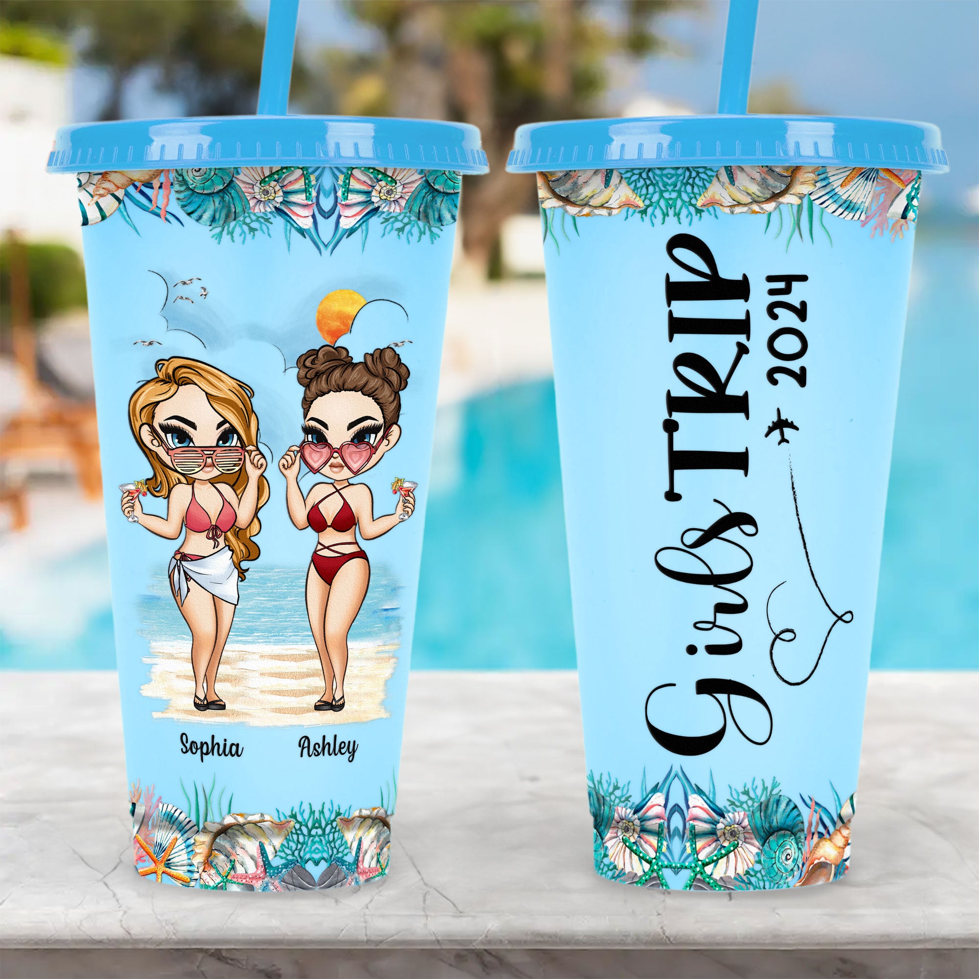 Time For Girls Trip - Personalized Color Changing Cup