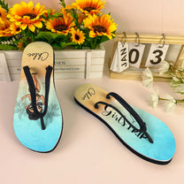 Time For Girls Trip - Personalized Flip Flops