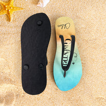 Time For Girls Trip - Personalized Flip Flops