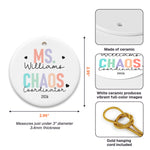 Tiny Human Tamer Teacher Appreciation Year End Gift - Personalized Ornament