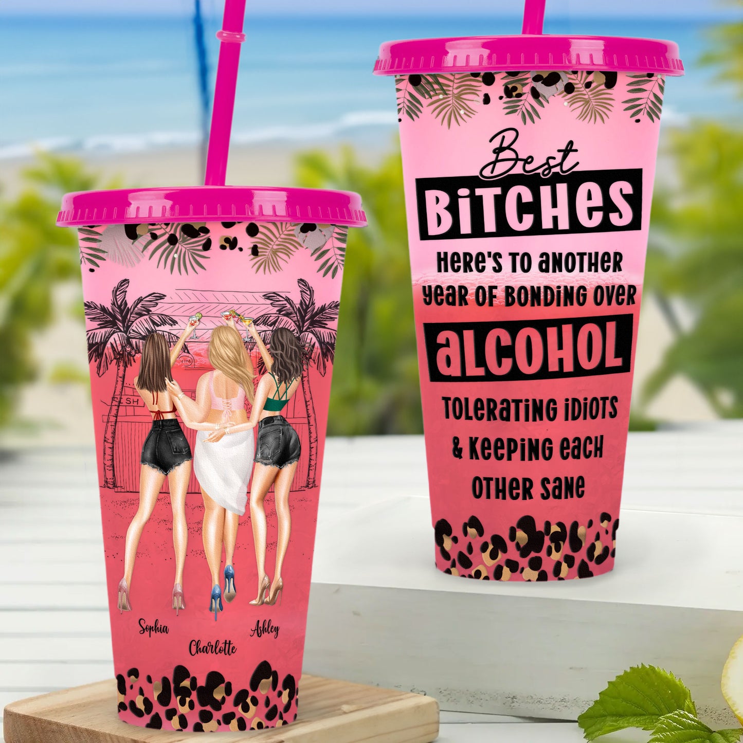 To Another Year Of Bonding - Personalized Color Changing Cup