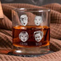 To Dad, Papa, Grandpa, Mom From The Reason You Drink - Personalized Whiskey Glass With Photo