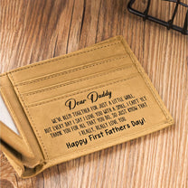 To Daddy I Really, Really Love You From Baby - Personalized Photo Leather Wallet