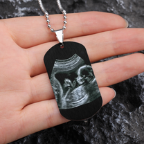 To Daddy Now You Can Carry Me Too - Personalized Photo Dog Tag Necklace