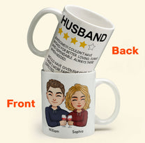 To Husband Five Star Funny - Personalized Mug