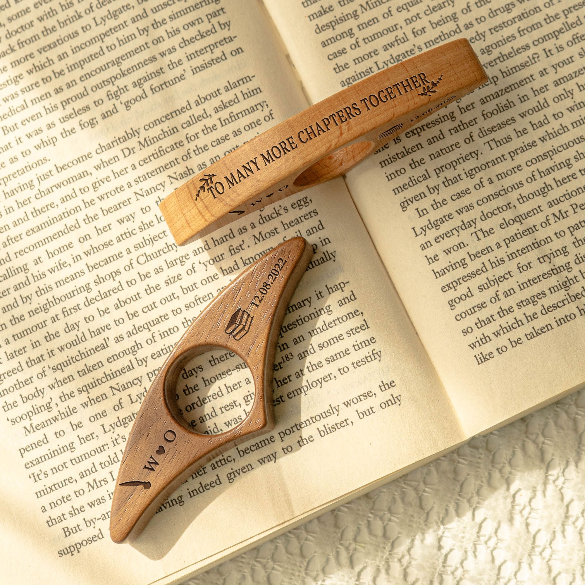 To Many More Chapters Together - Personalized Book Page Holder